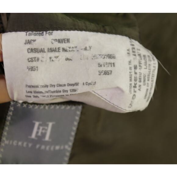 Hickey Freeman Brown Blue Windowpane Wool Sportcoat Blazer 52R - Picture 8 of 9